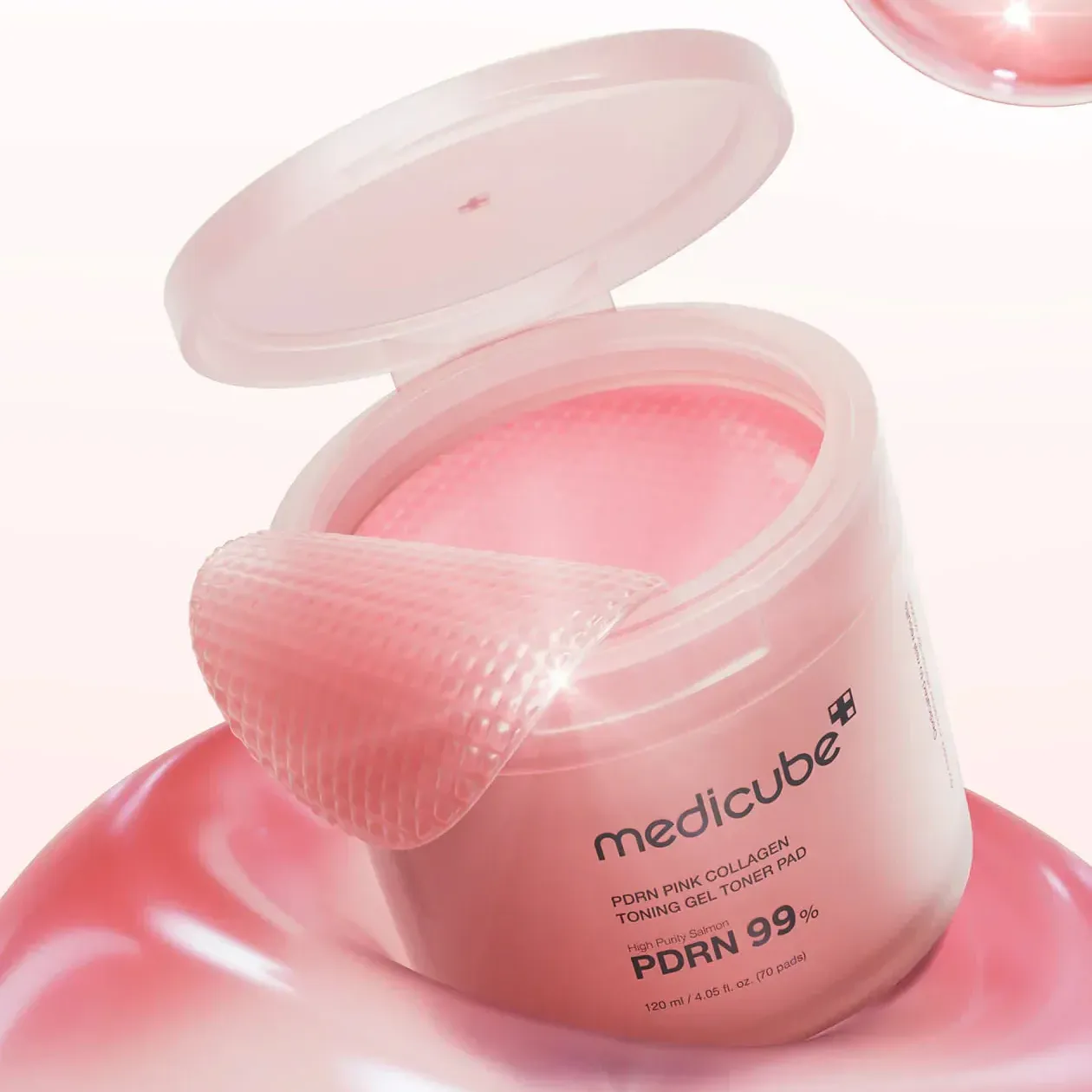 MEDICUBE PDRN Pink Collagen Toning Gel Toner Pad (70ea)