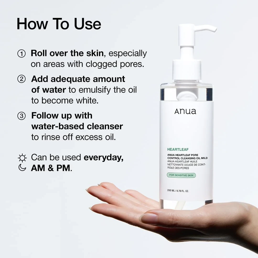 ANUA  Heartleaf Pore Control Cleansing Oil Mild - 200ml