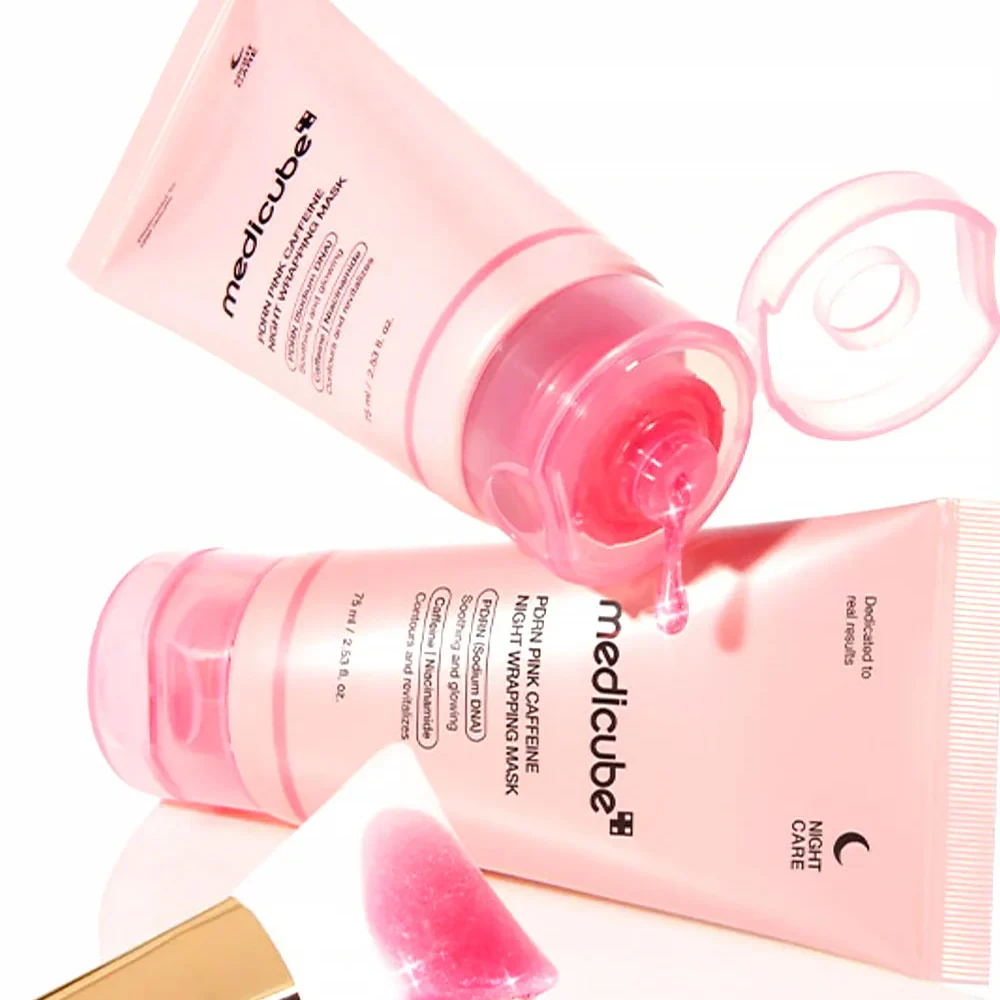 MEDICUBE PDRN Pink Caffeine Night Wrapping Mask – 75ml