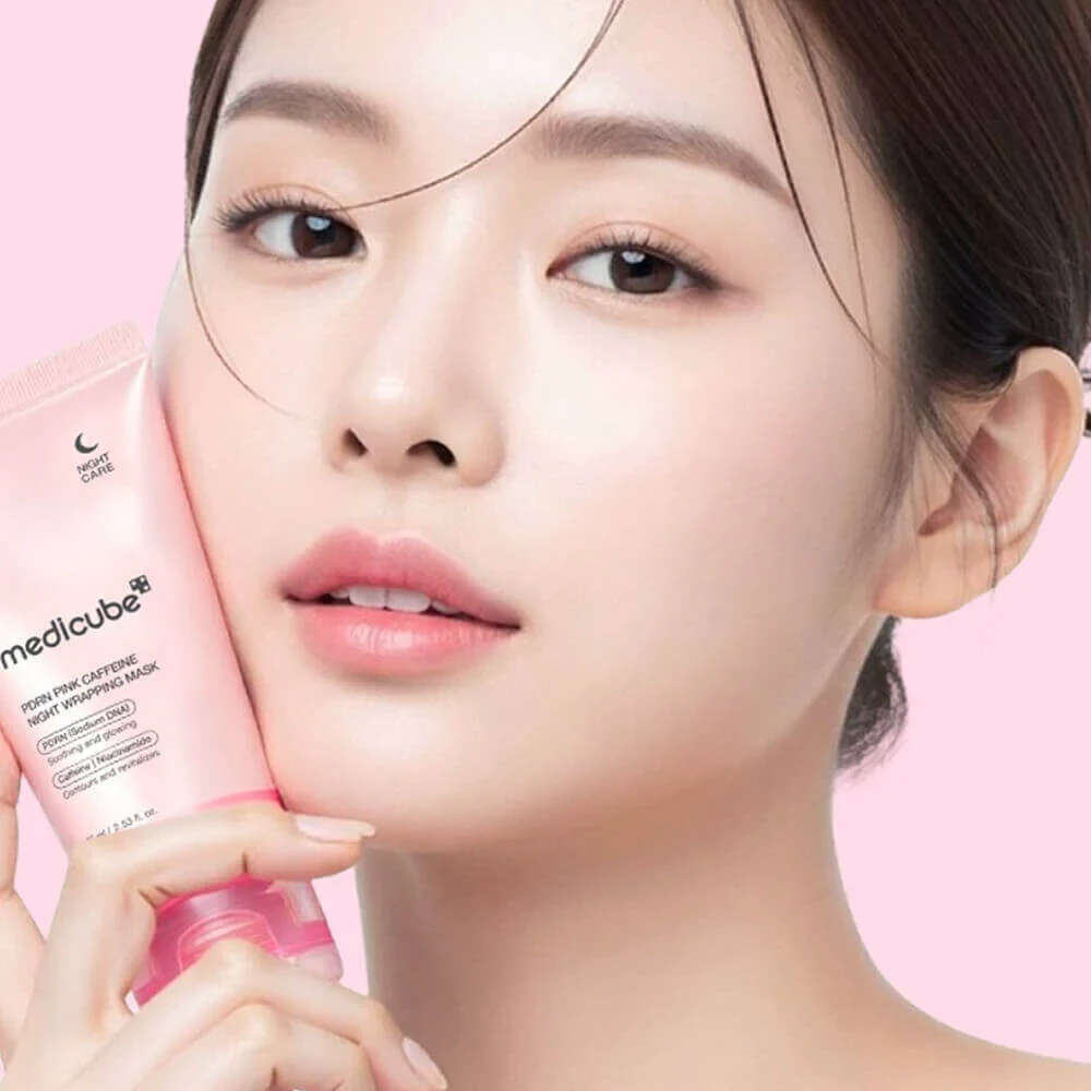 MEDICUBE PDRN Pink Caffeine Night Wrapping Mask – 75ml