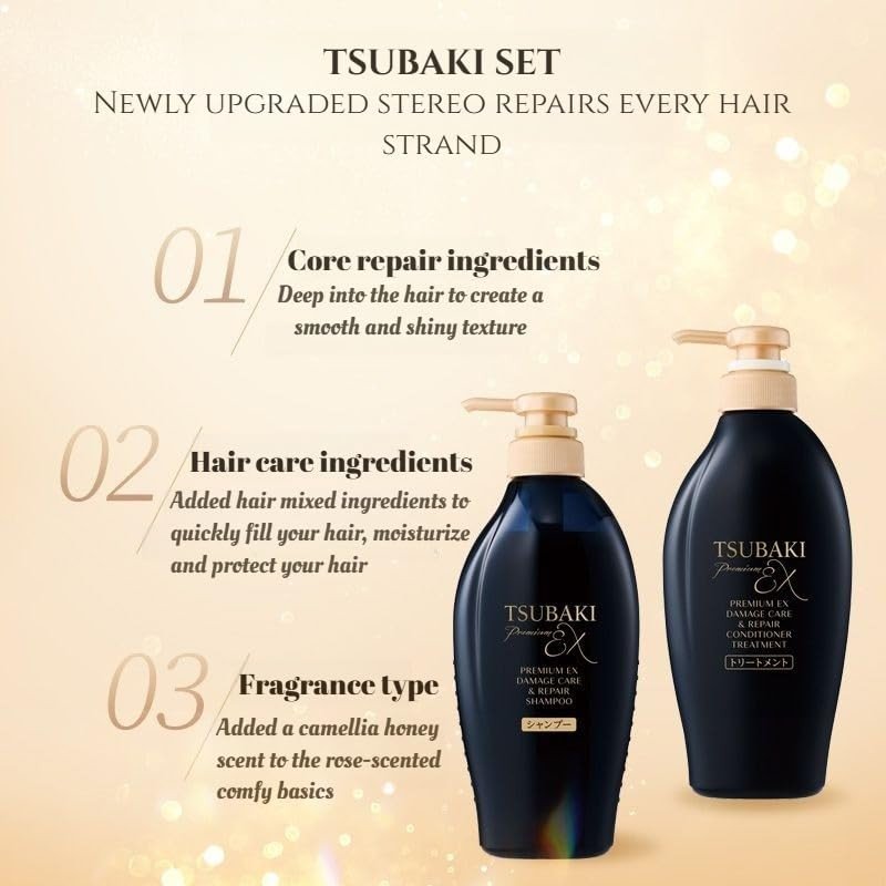 TSUBAKI Premium Ex Damage Care & Repair Conditioner Treatment - 450ml