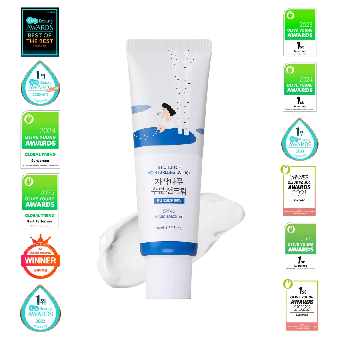 ROUND LAB Birch Juice Moisturizing Sunscreen - 50ml