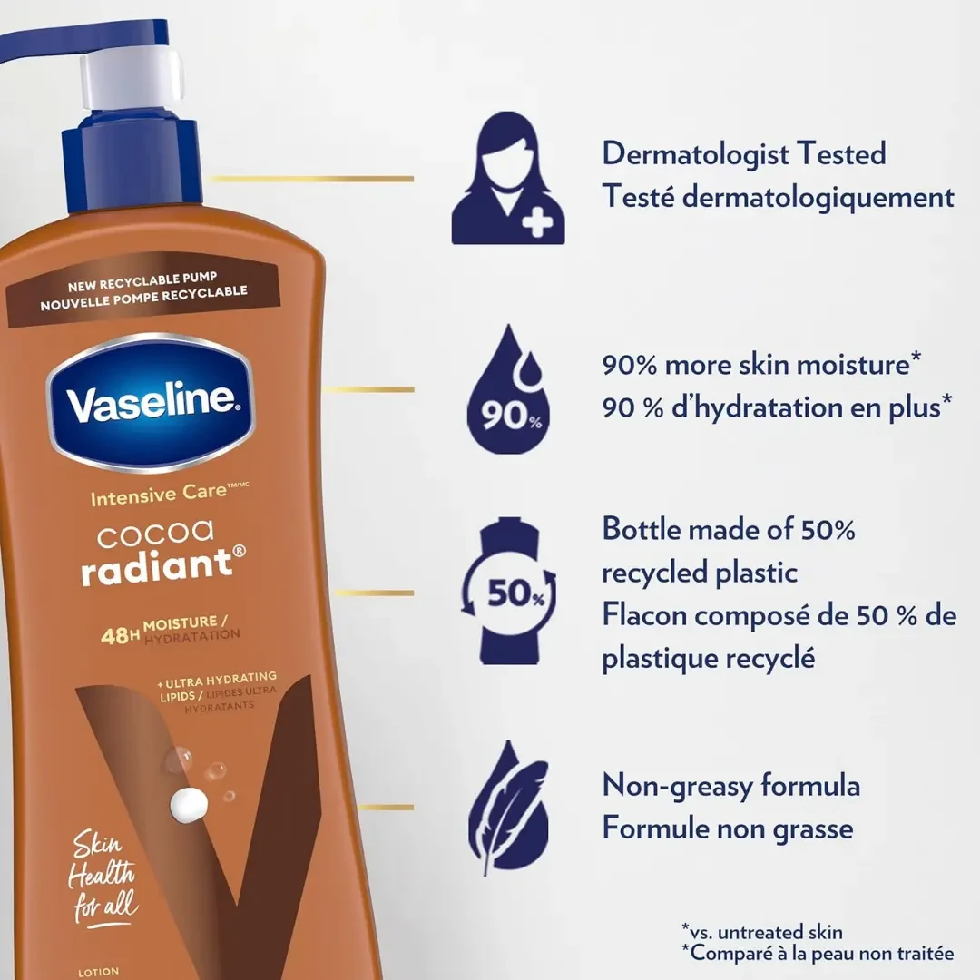 Vaseline Intensive Care Cocoa Radiant Lotion - 600ml