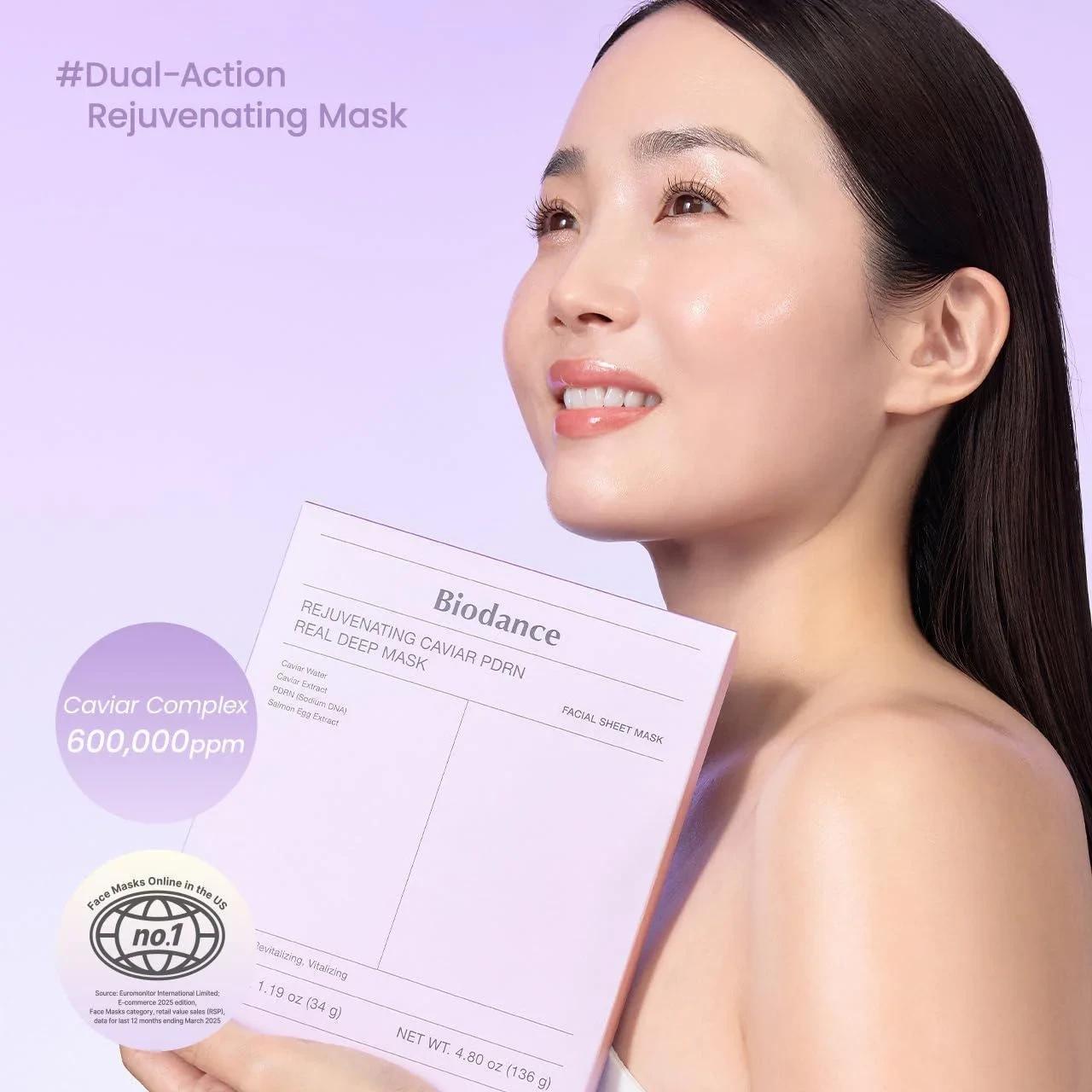 BIODANCE  Rejuvenating Caviar PDRN Real Deep Mask  (1ea)