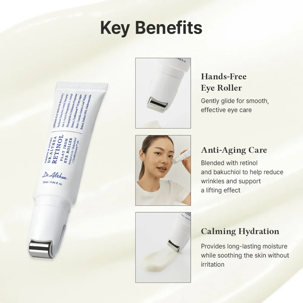 Dr. Althea Retinol Flat Iron Eye Roller – 25ml
