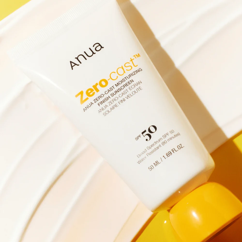 ANUA Zero-Cast Moisturizing Finish Sunscreen SPF 50 - 50ml
