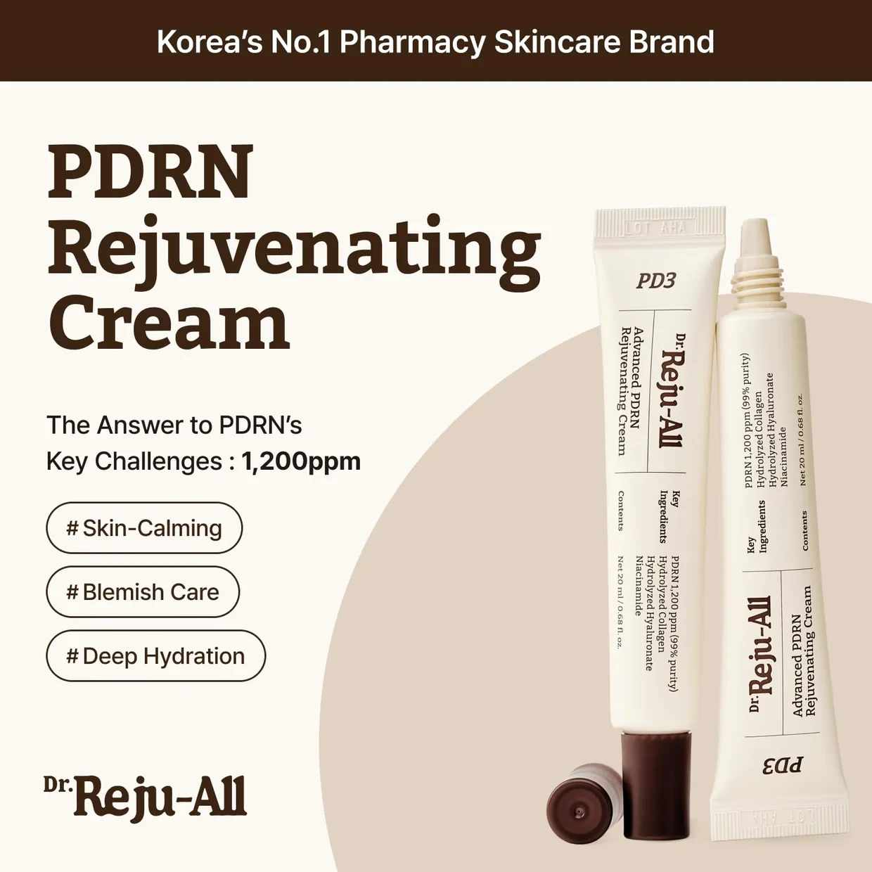 Dr. Reju-All  Advanced PDRN Rejuvenating Cream - 20ml