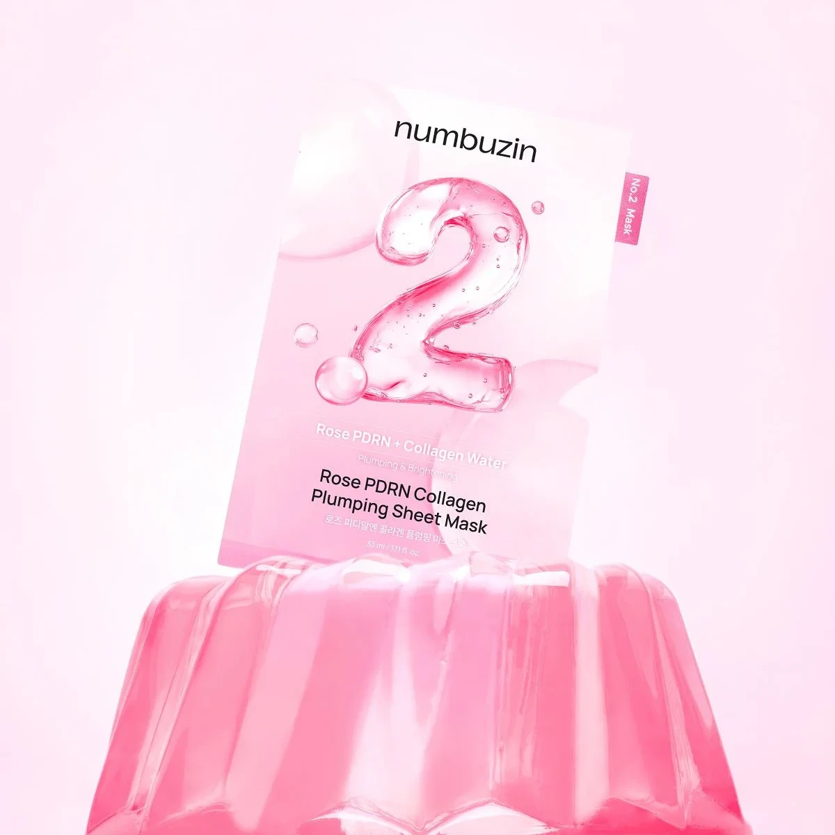NUMBUZIN No.2 Rose PDRN Collagen Plumping Sheet Mask - (33ml* 5ea) (Set)