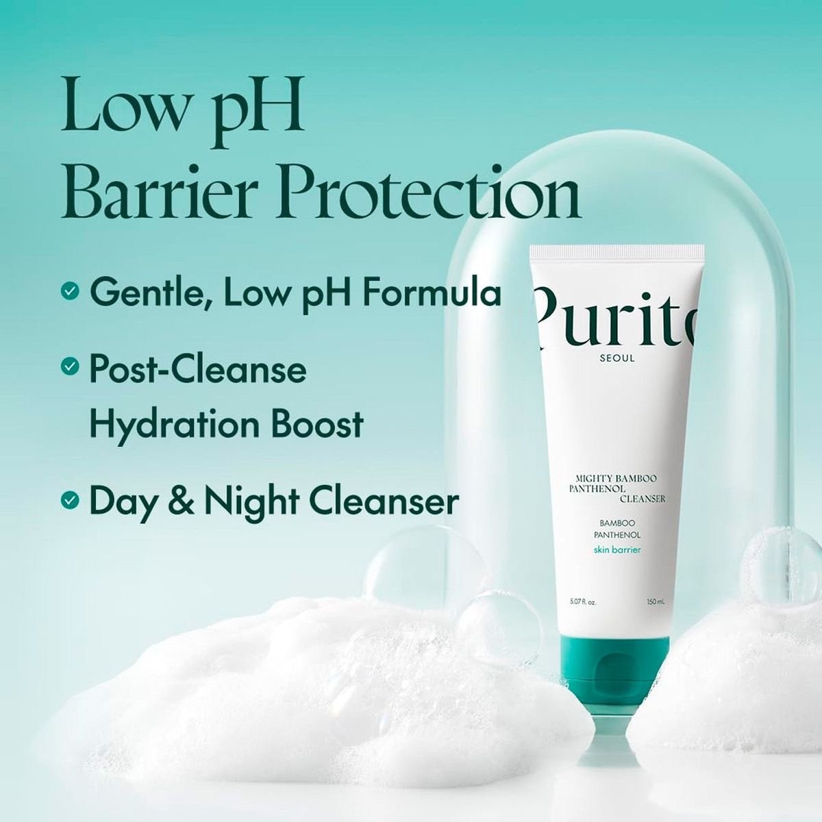 PURITO	Mighty Bamboo Panthenol Cleanser - 150ml