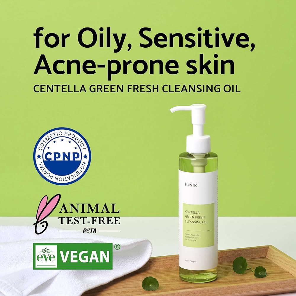 IUNIK Centella Green Fresh Cleansing Oil -200ml