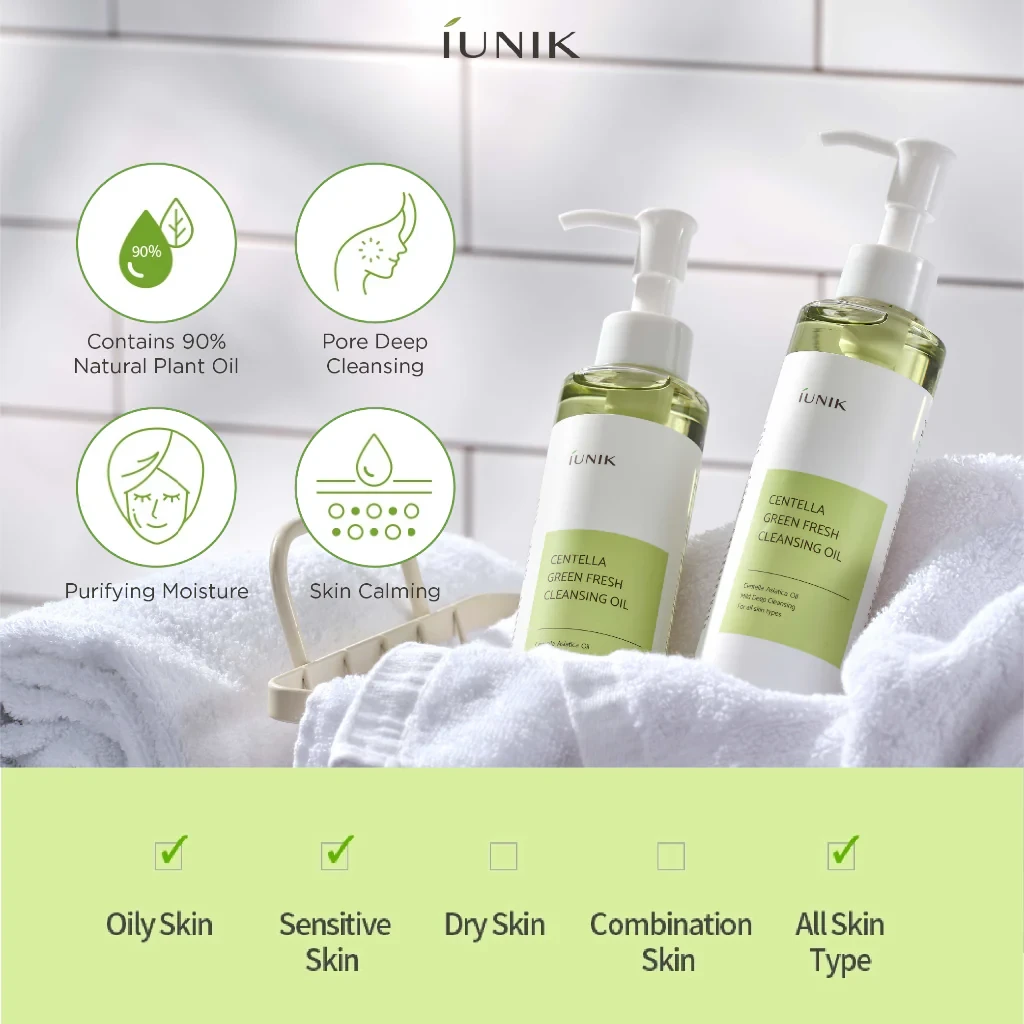 IUNIK Centella Green Fresh Cleansing Oil -200ml