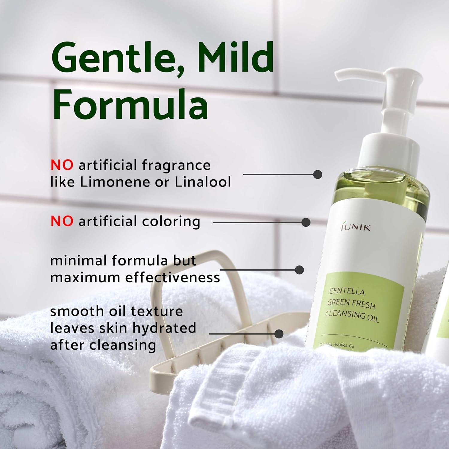 IUNIK Centella Green Fresh Cleansing Oil -200ml