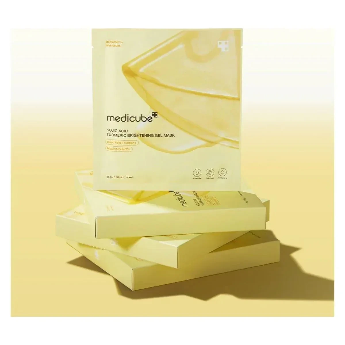 MEDICUBE Kojic Acid Turmeric Brightening Gel Mask (28g) 4ea