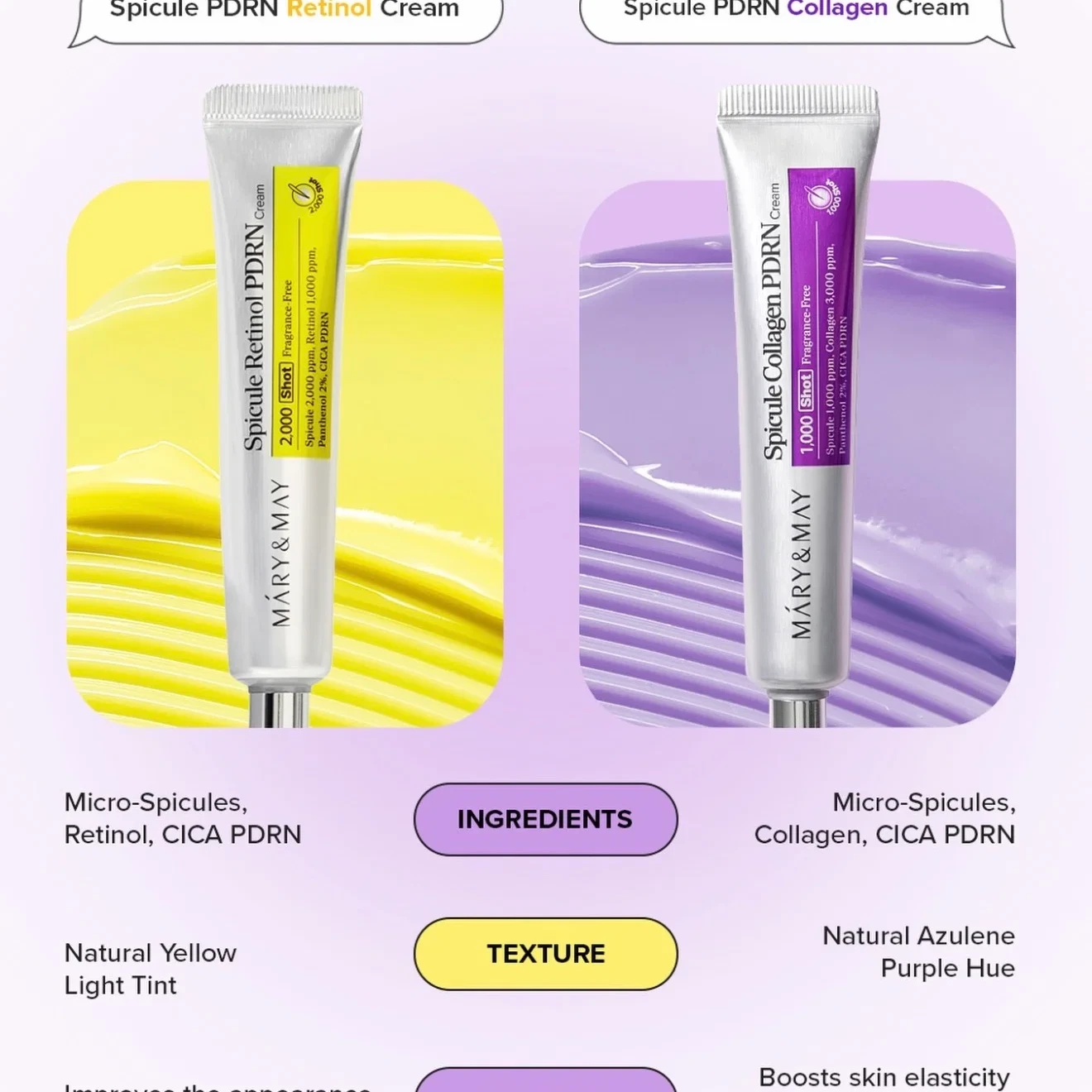 MARY & MAY Spicule Collagen PDRN Cream - 15g