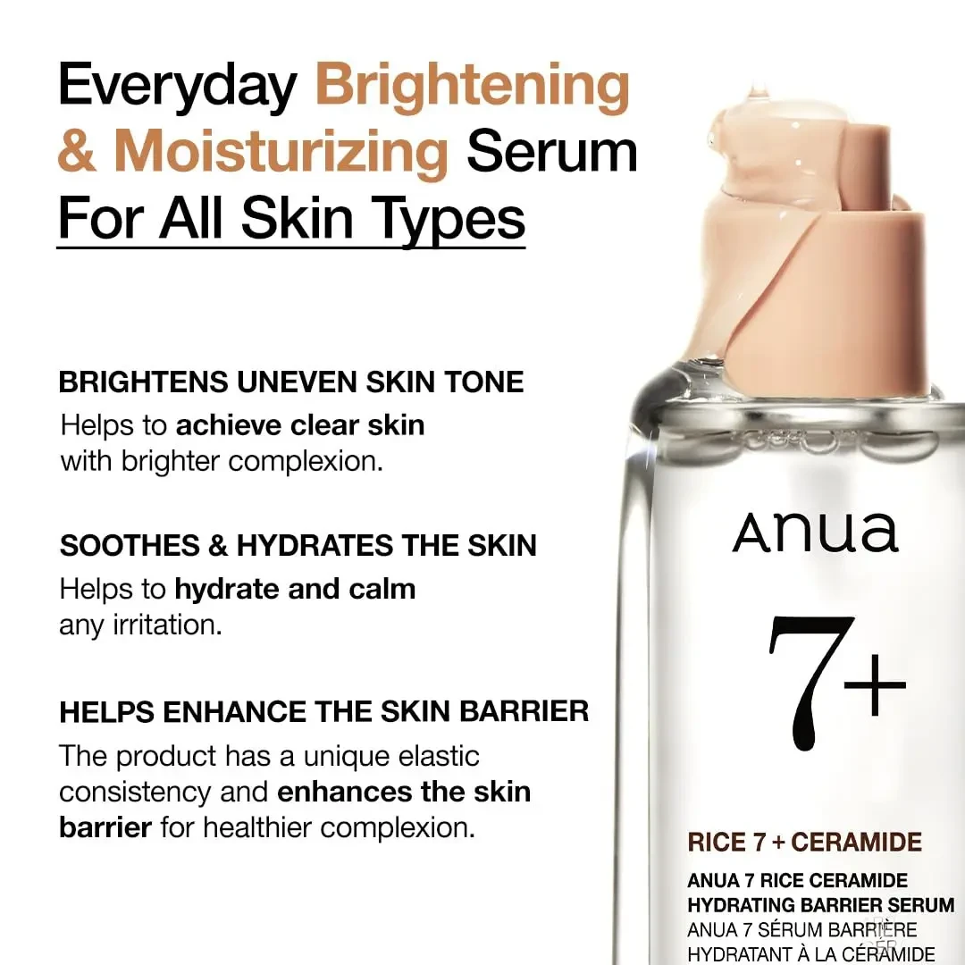 ANUA  7 Rice Ceramide Hydrating Barrier Serum - 50ml