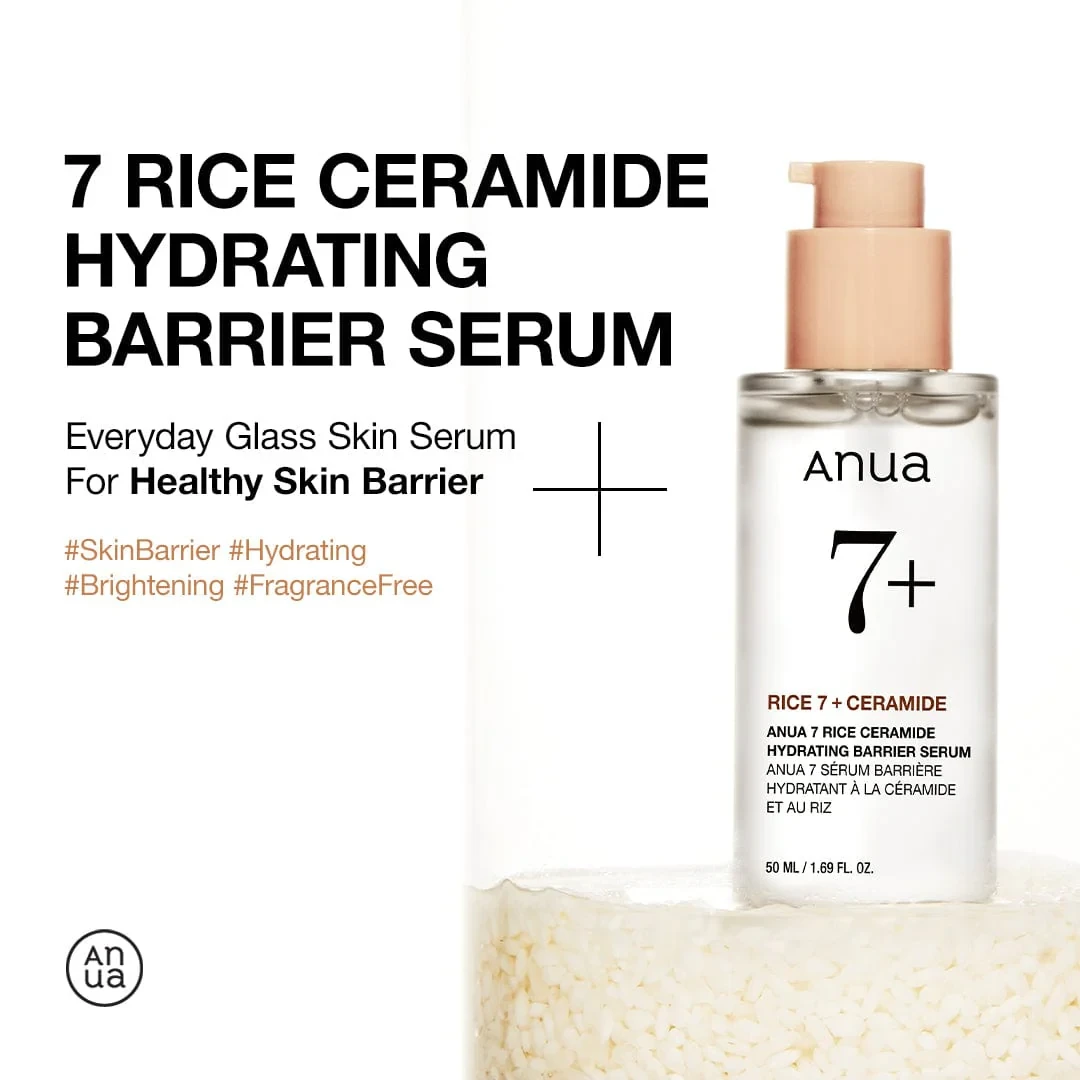 ANUA  7 Rice Ceramide Hydrating Barrier Serum - 50ml