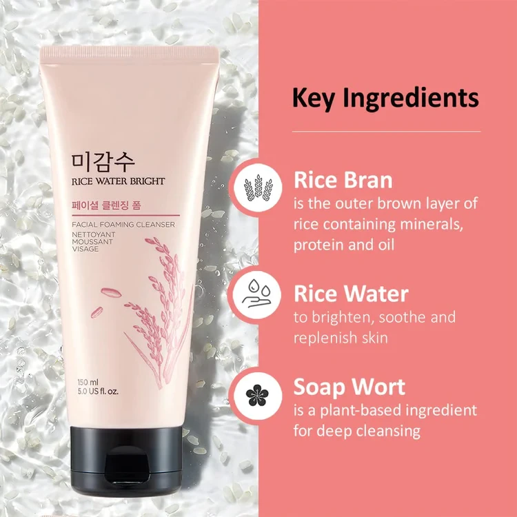 The Faceshop Rice Water Bright Facial Foaming Cleanser 150 ml