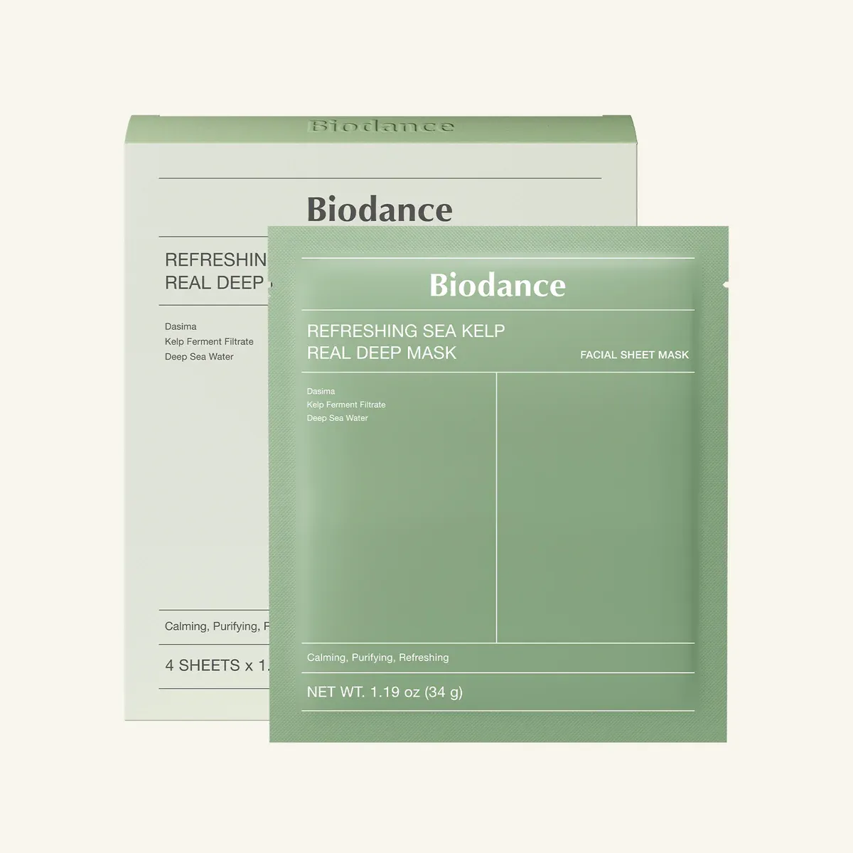 BIODANCE  Refreshing Sea Kelp Real Deep Mask (4ea)
