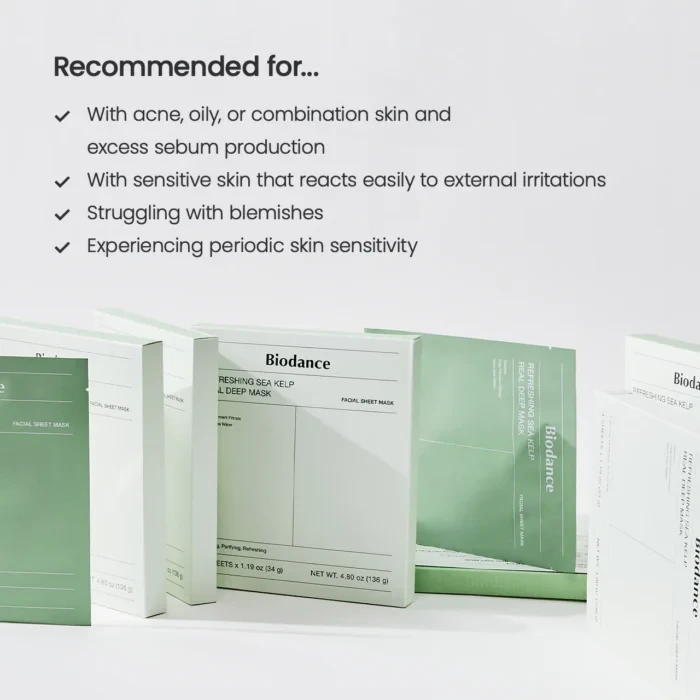 BIODANCE  Refreshing Sea Kelp Real Deep Mask (4ea)