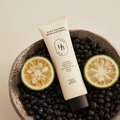 HEVEBLUE Black Yuja Bean Water Sun Essence - 50ml